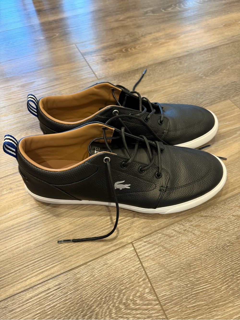 Lacoste Men’s Bayliss 119 1 U Black Sneakers Size 10.5